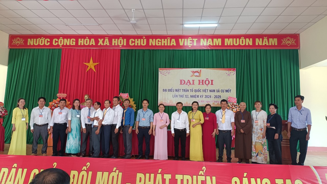 Đại hội đại biểu Mặt trận Tổ quốc Việt Nam xã Cư Mốt, lần thứ XI, nhiệm kỳ 2024 – 2029